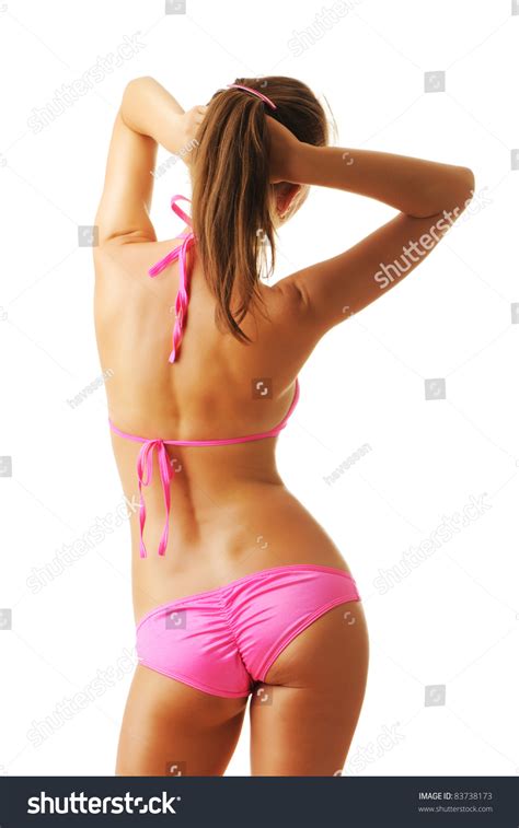 Sexy Tan Woman Bikini Isolated On Stock Photo 83738173 Shutterstock