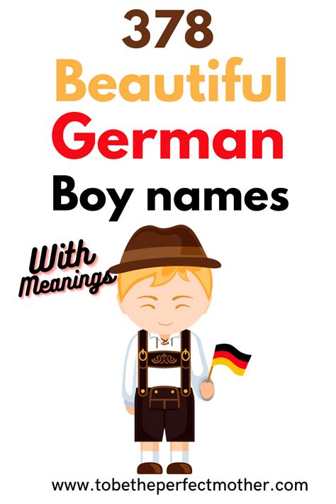 378 German boy names with meanings - To Be The Perfect Mother