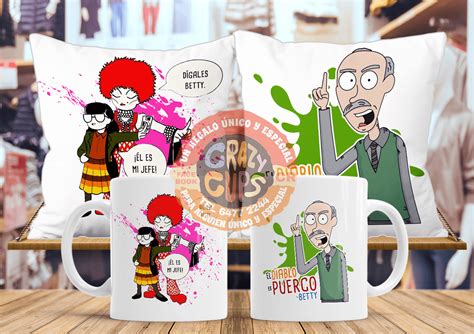 Tazas Fundas Y Almohadones Betty La Fea Cartoon CRAZY CUPS CR