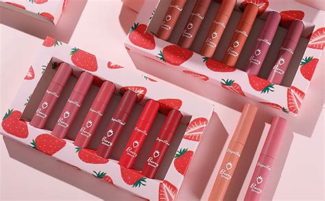 Amazon Pcs Nude Matte Liquid Lipstick Makeup Set Natural Nude Lipstick Velvet Air