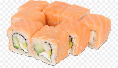 Califórnia Roll Sashimi Salmão Fumado png transparente grátis