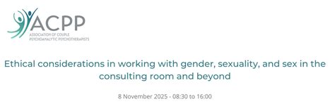 Book Tickets For Ethical Considerations In Working With Gender Sexuality And Sex In The