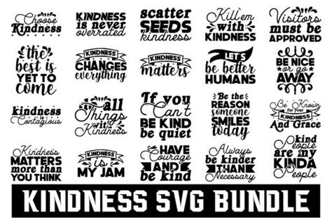 Kindness Svg Bundle Graphic By Lazy Craft · Creative Fabrica