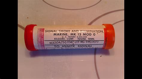 Military Signal Smoke And Illumination Mk13 Mod 0 Test Youtube