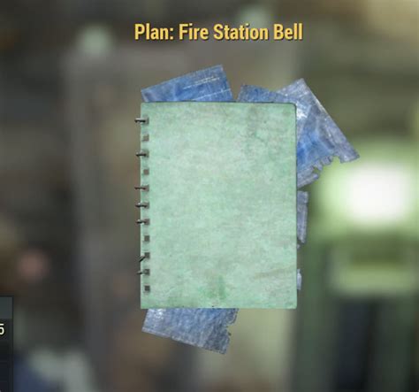 Pc Fire Station Bell Plan Pc Fallout 76 Etsy