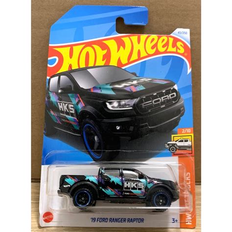 風火輪 Hot Wheels 福特 19 FORD RANGER RAPTOR 猛禽 皮卡車 HKS 日本改裝車品牌 蝦皮購物