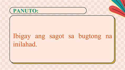 Hele Ng Ina Sa Kaniyang Panganay Filipino 9 Ppt