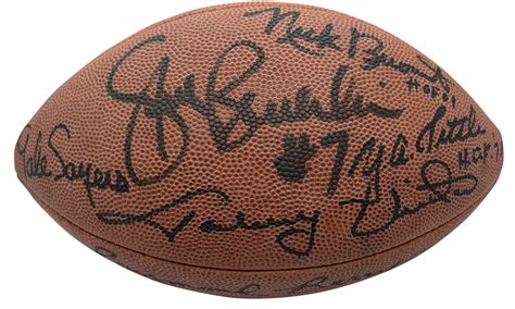 Lot Detail - NFL Legends Signed Leather NFL Football w/ Brown, Unitas ...