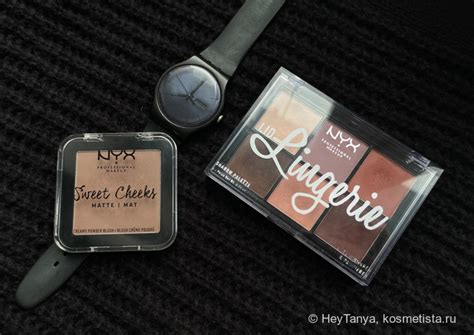 Любимое от NYX палетка теней Lid Lingerie и румяна скульптор Sweet Cheeks Отзывы покупателей