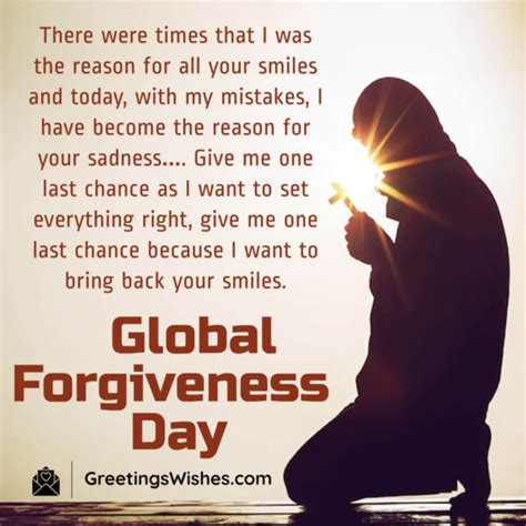 Global Forgiveness Day Wishes 7th July Greetings Wishes