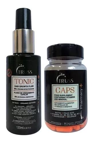 Truss Tonic Hair Growth Fluid Caps Suplemento Alimentar Frete Gr Tis