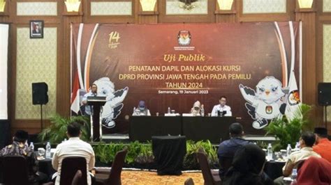 Kpu Jateng Uji Publik Penataan Dapil Dan Alokasi Kursi Pemilu 2024