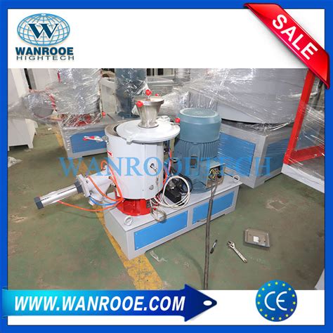 Pvc Pe Hot Mixer Machine Plastic Mixing Equipment Wanrooetech