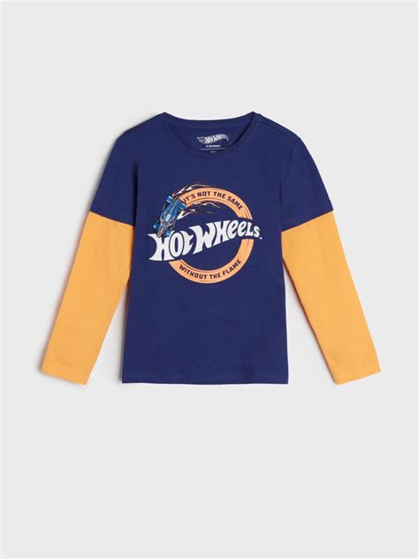 Koszulka Hot Wheels Kolor Niebieski SINSAY 6019R 95X