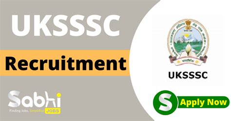 UKSSSC Jobs Notification 2024 Apply Online For 751 Group C Vacancies