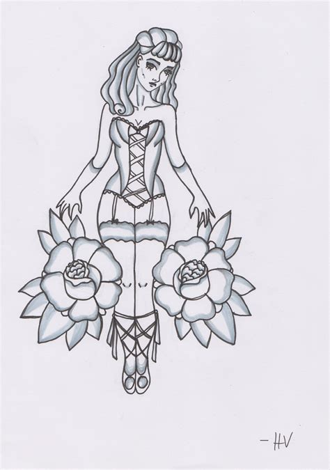 Pin Up Girl Tattoo Design By D Ragonstone On Deviantart