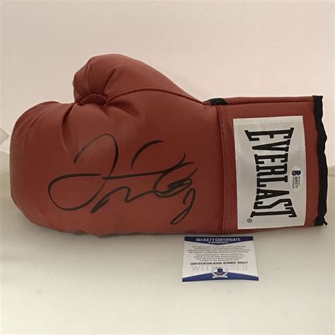 Autographed Signed Floyd Mayweather Jr Money Red Everlast Boxing Glove