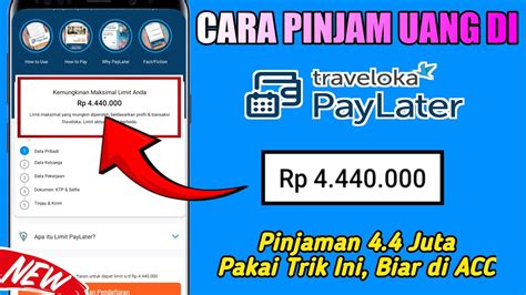 Traveloka Paylater Cara Daftar Dan Pinjam Uang Di Traveloka Paylater