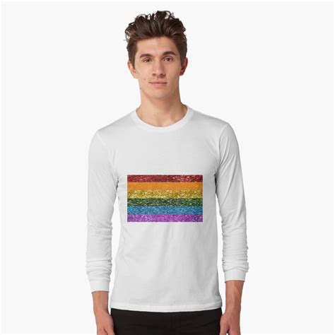 Lgbt Rainbow Glitter Flag T Shirt By Butterfliest Redbubble