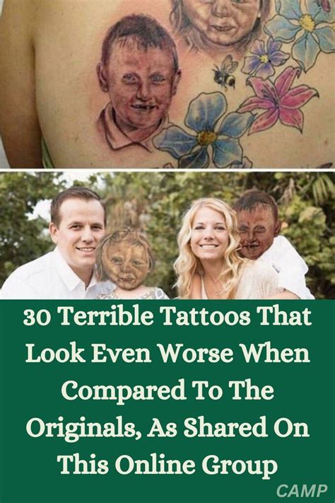 30 Terrible Tattoos That Look Even Worse When Compared To The Originals