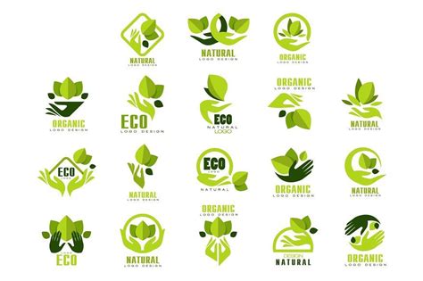 Eco, organic, natural logo design | Nature logo design, Natural logo ...