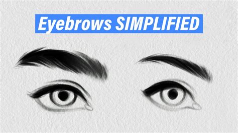 How To Draw Eyebrows Step By Step Youtube