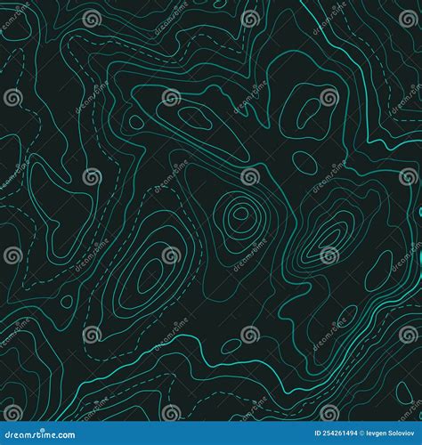 Abstract Topographic Colour Map Wallpaper Stock Vector Illustration