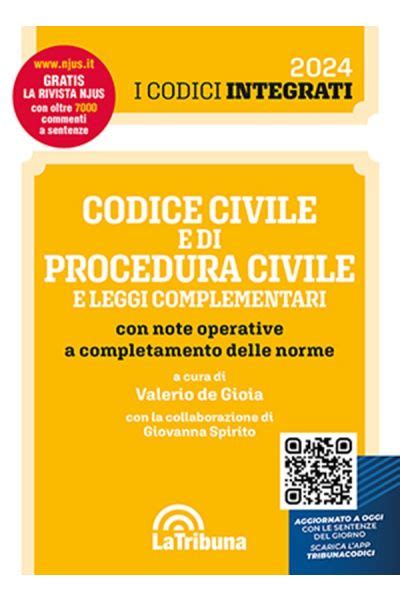 Codice Civile E Di Procedura Civile E Leggi Complementari 2024 Con Note