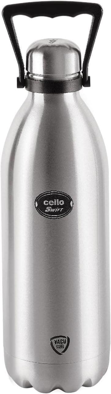 Cello Swift Steel Flask Litres Silver Amazon Ca Home