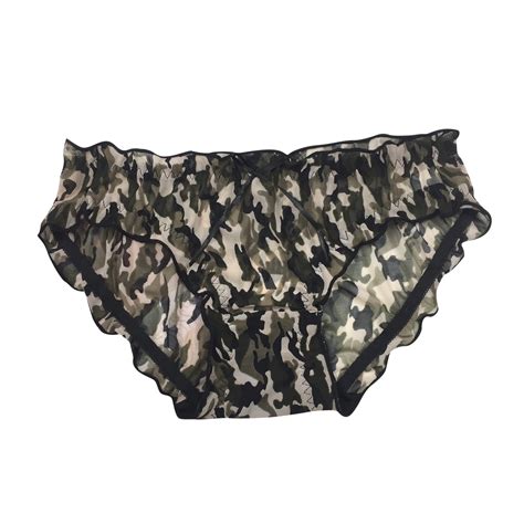 Solacol Lace Underwear For Women Sexy Women Leopard Lace Lingerie G String Briefs Underwear