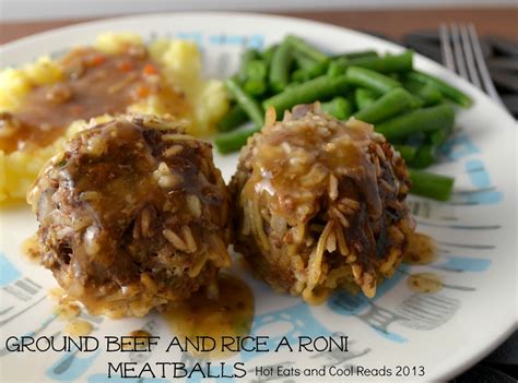Ground Beef and Rice a Roni Meatballs Recipe