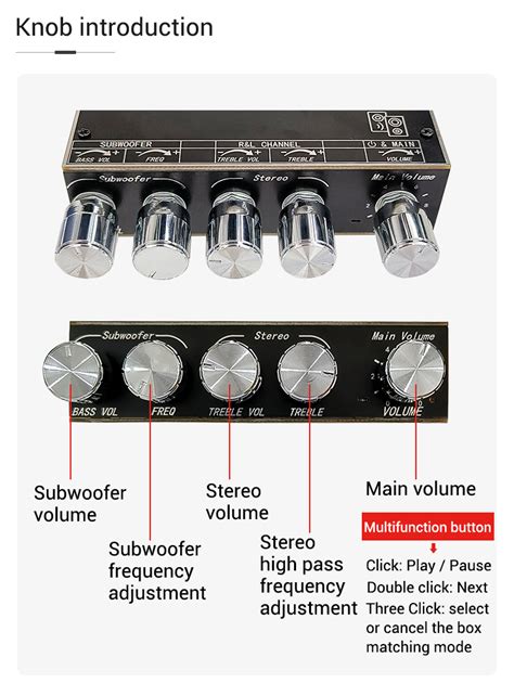 Wuzhi Audio ZK-TB22 2.1 Channel Audio Power Amplifier Bluetooth Power ...