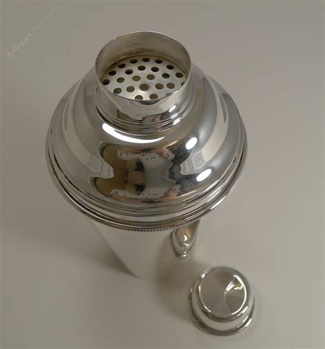 Antiques Atlas Silver Plated Cocktail Shaker With Lemon Squeezer