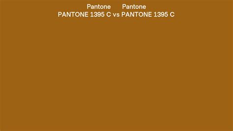 Pantone 1395 C vs PANTONE 1395 C side by side comparison