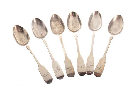 Lot 1281 Set Of Six Scottish Provincial Silver