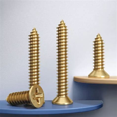 BRASS PHILLIPS COUNTERSUNK Flat Head Self Tapping Wood Screw M3 M3 5 M4