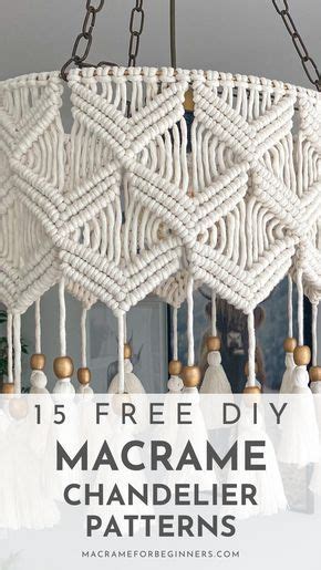 Gorgeous Diy Macrame Chandelier Lampshade Patterns Artofit