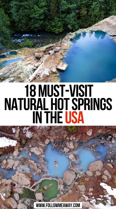 18 Coolest Natural Hot Springs In The Usa Artofit