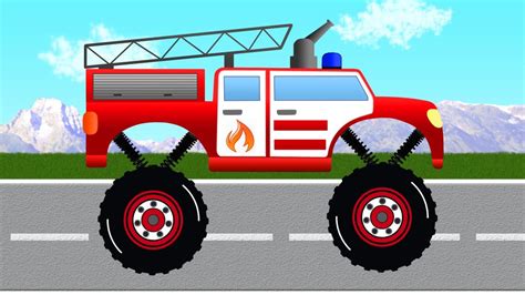 Fire Truck For Kids Monster Fire Truck Fire Trucks Videos For