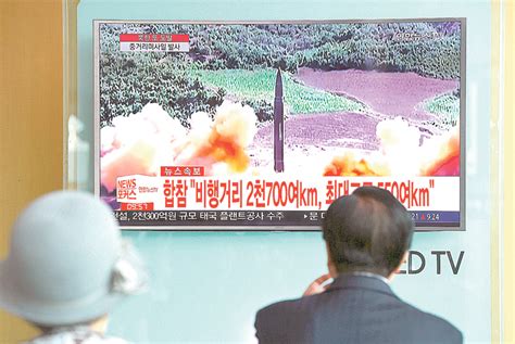 Nokor Fires Missile Over Japan Tokyo Furious Manila Standard