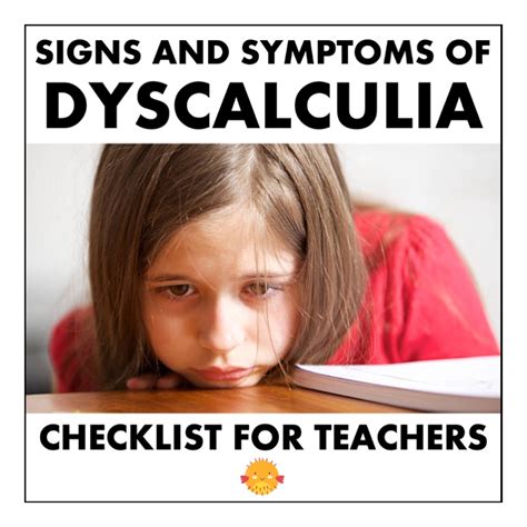 Signs Of Dyscalculia Screening Checklist For Teachers