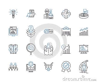 Strategy And Brainstorming Outline Icons Collection Strategy