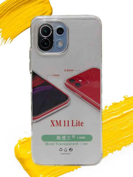 Чехол для Xiaomi Mi 11 Lite / сяоми ми 11 лайт прозрачный - купить с ...