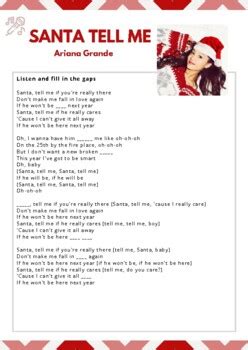 Ariana Grande Santa Tell Me Lyrics