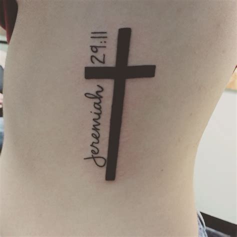 jeremiah 29 11 tattoo with cross - jonniesteere