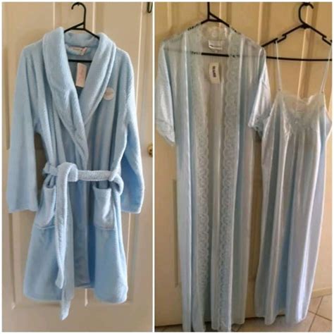 New X Dressing Gown X Lingerie Set Both Blue Details On Post