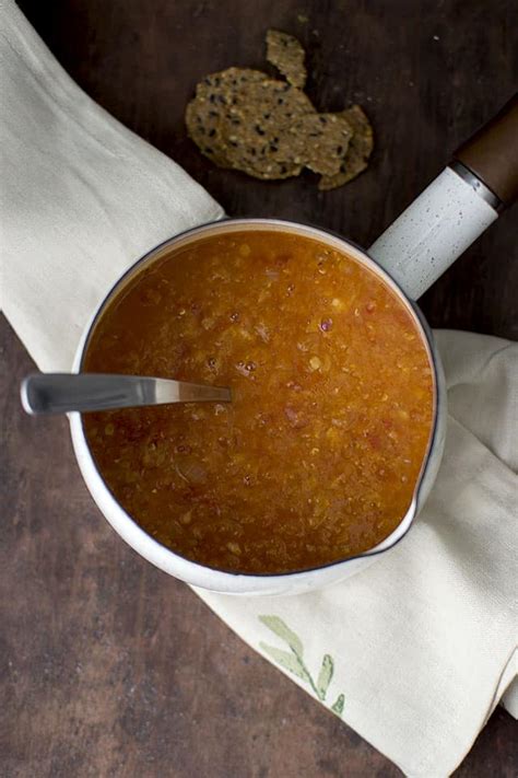Indian style Red Lentil Soup (Bombay Dal Soup) - Cook's Hideout