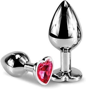 Klein Groß 2 Anal Buttplug Ø 27 mm Ø 35 mm Sex Spielzeug für Frau Männer Metall Analplug