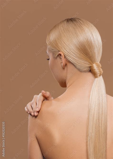 Beautiful Long Blonde Hair From The Back