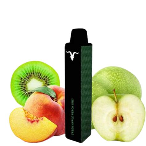 Pod Descartável Green Apple Peach Kiwi Ice 1500Puffs Ignite Cigarro